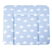 WICKELAUFLAGE Kleine Wolke blau - Hellblau, Textil (85/75cm) - Roba