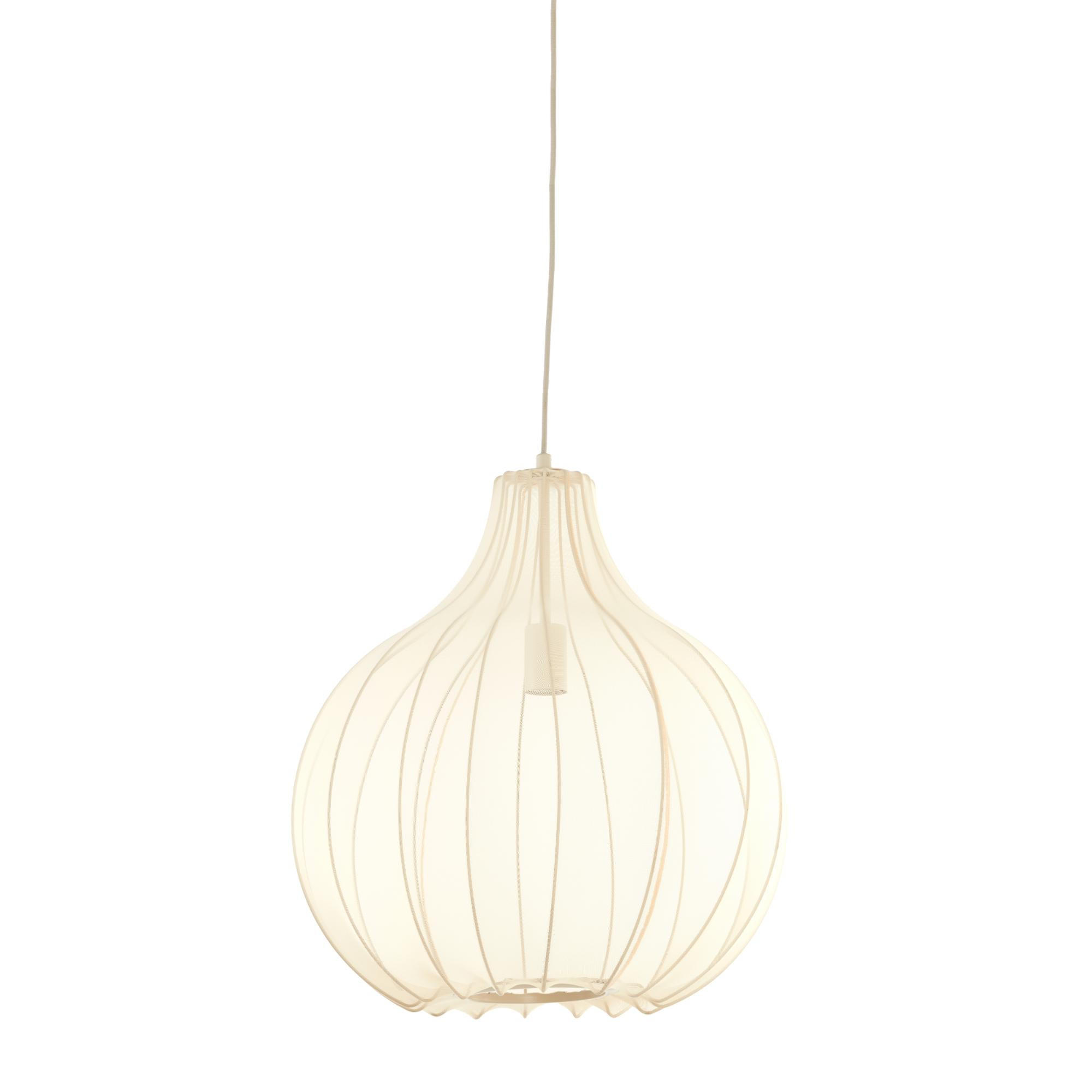 PENDELLEUCHTE Elati Braun 50/50/53 cm - Braun, Textil (50/50/53cm) - Light & Living
