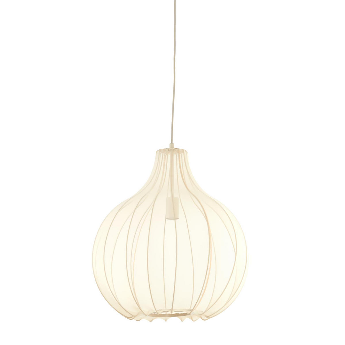 PENDELLEUCHTE Elati Braun 50/50/53 cm - Braun, Textil (50/50/53cm) - Light & Living