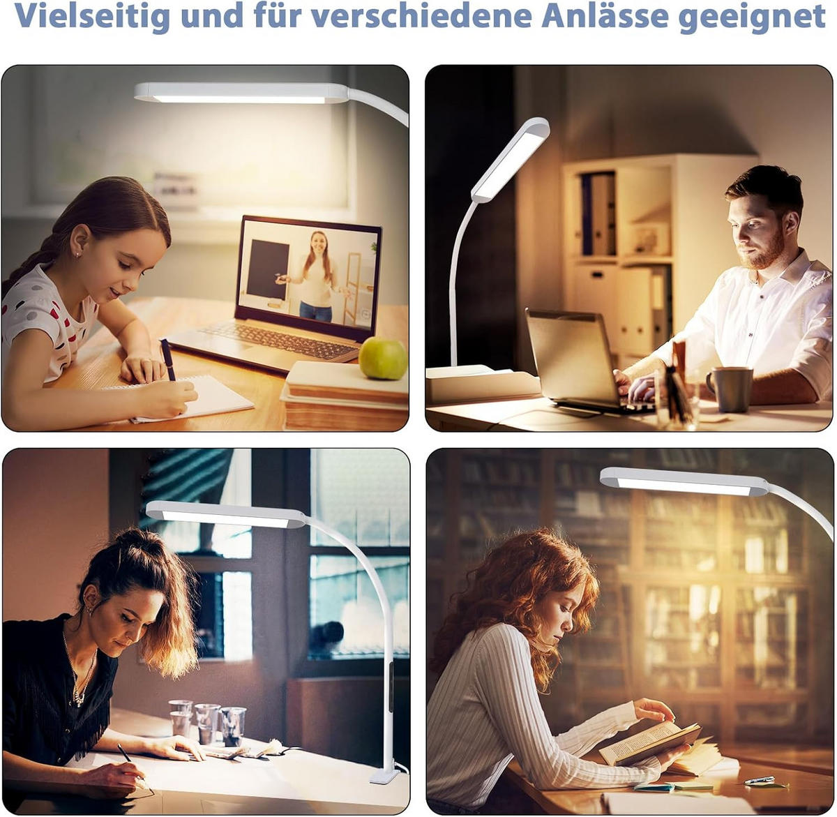 TISCHLAMPE Lorflar 51.5/56.5/51.5 cm - Weiß, Metall (51.5/51.5/56.5cm) - ZMH