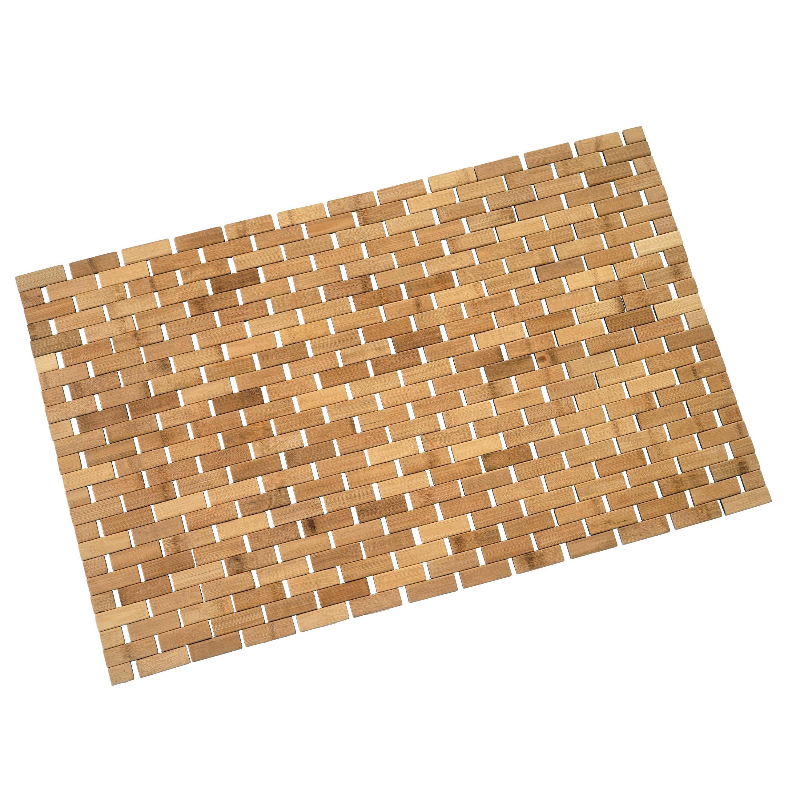 BADEMATTE Braun - Braun, Holz (79/50cm) - MCW