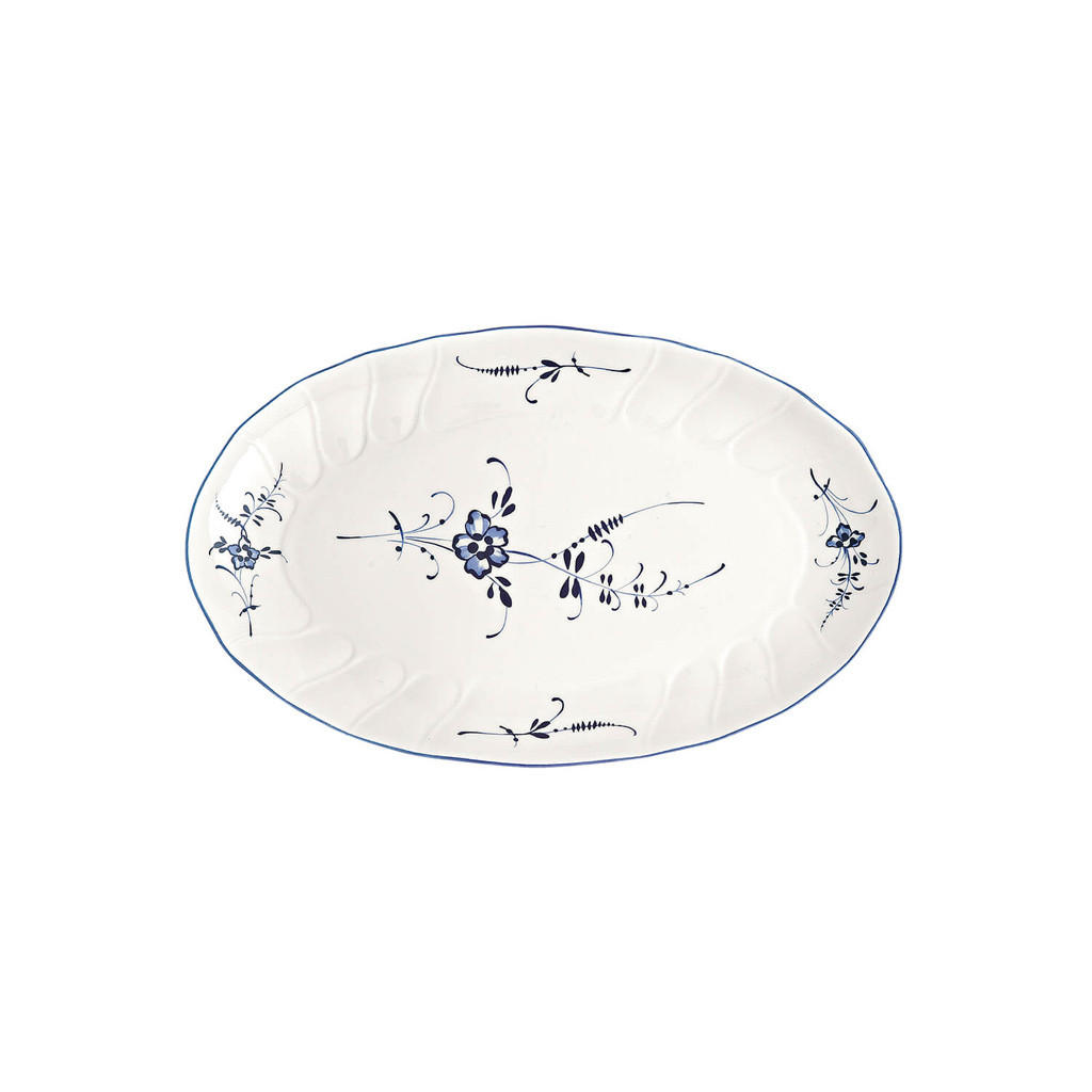 BEILAGENSCHALE Vieux Luxembourg weiß-blau 24 x 15 cm - Blau/Weiß, Keramik (1cm) - Villeroy & Boch