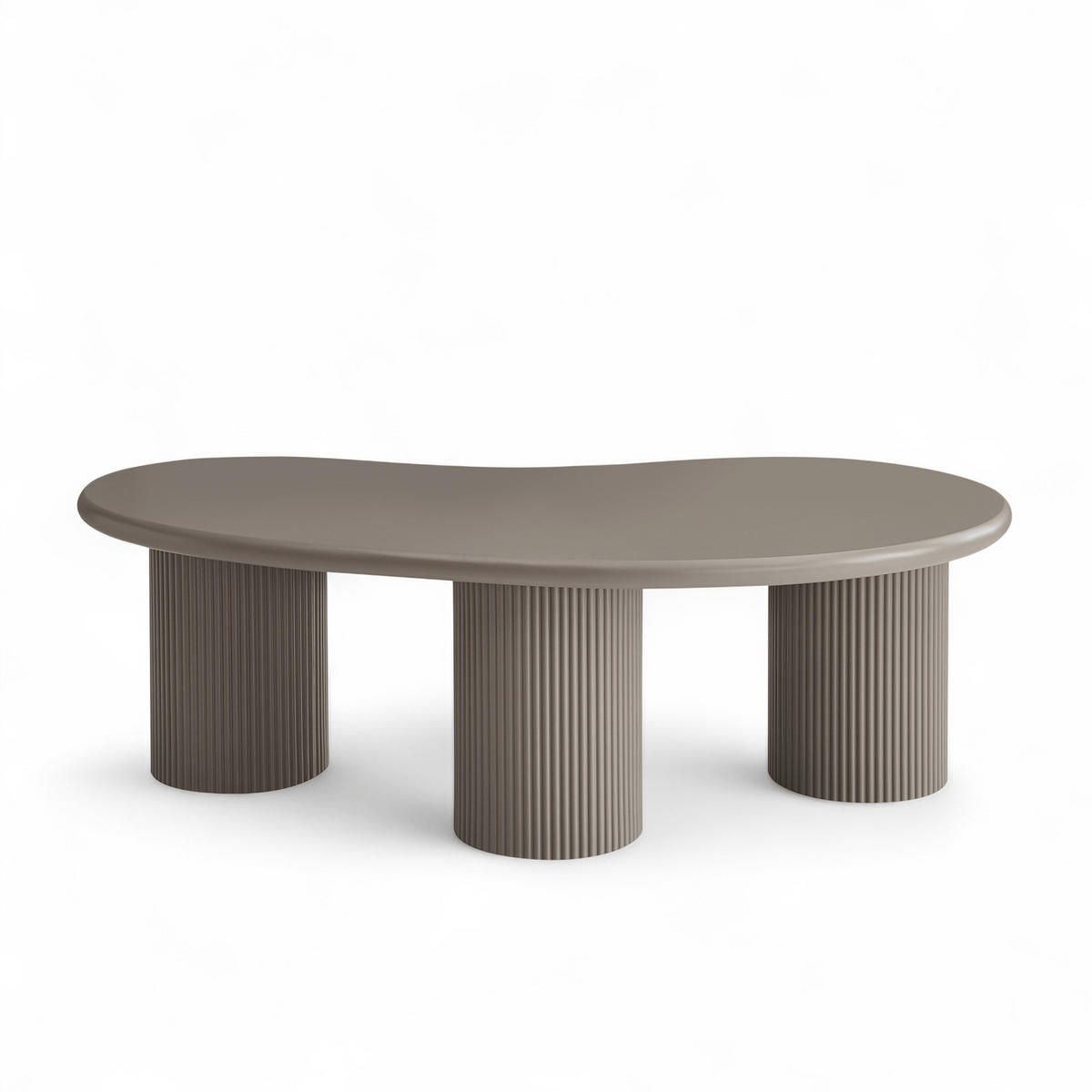 COUCHTISCHE 2er Set Beige - Taupe/Graubraun, Holzwerkstoff (130/70/50cm) - Furnhouse