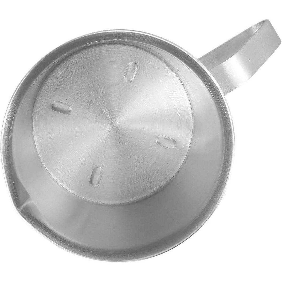 MESSBECHER 2-teiliges Set Edelstahl 500 ml - Silberfarben, Metall (0.5L)