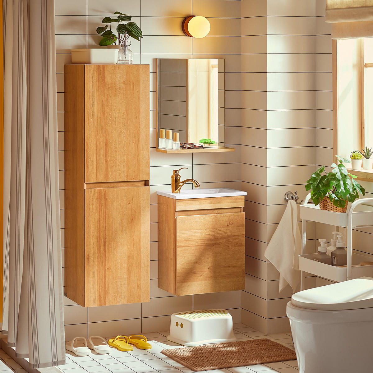 HÄNGESCHRANK Natur - Braun, Holzwerkstoff (35/120/30cm) - SoBuy