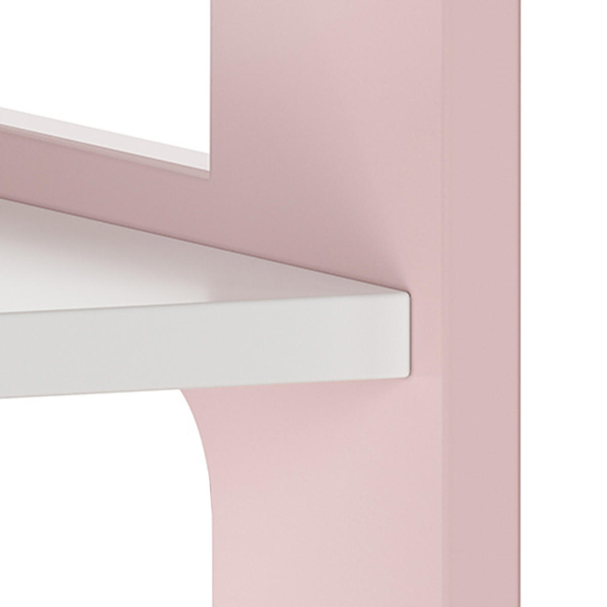 KINDERGARDEROBE Vestnes - Rosa/Weiß, Holzwerkstoff (77/114/30cm) - [en.casa]