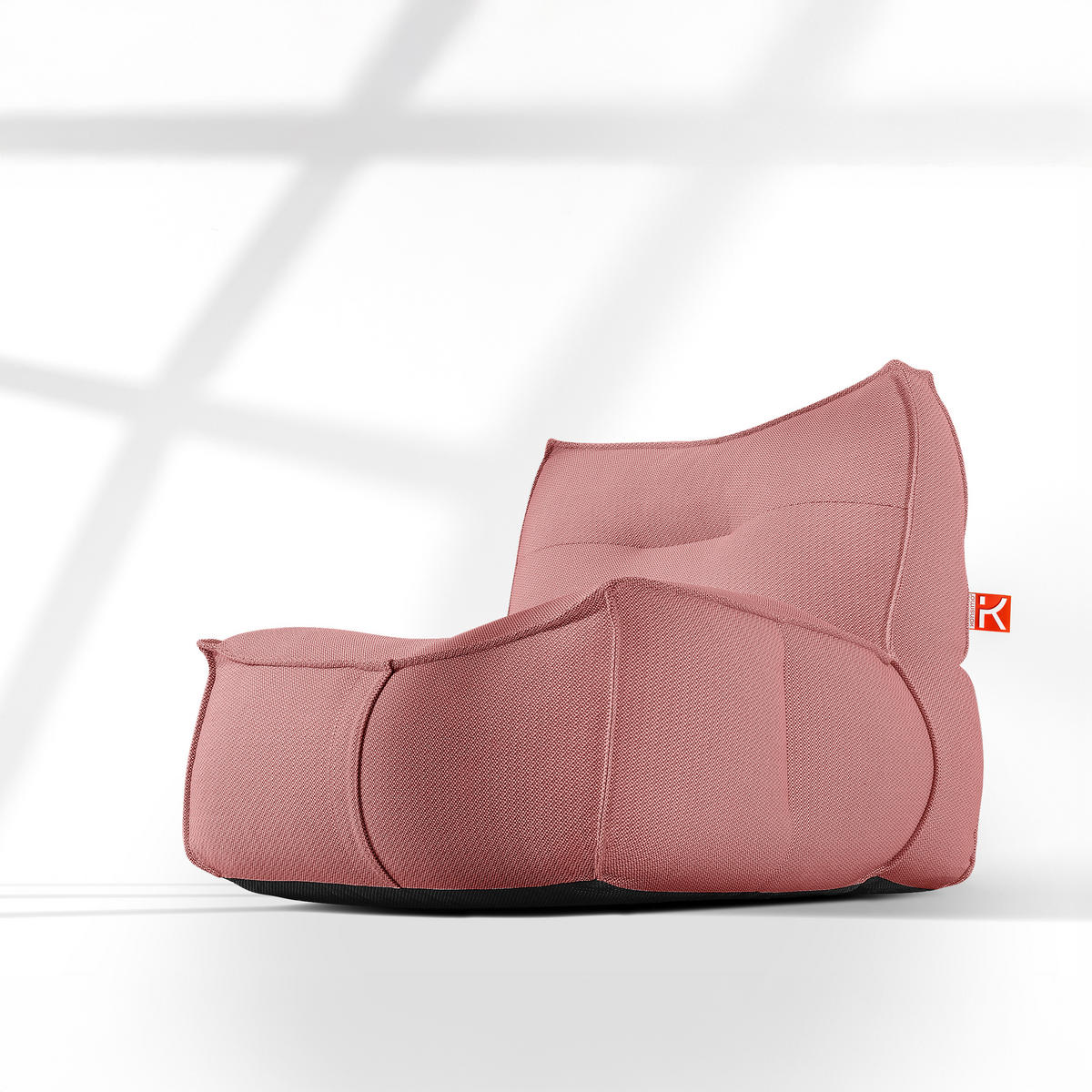 GARTENLOUNGE-SET LOVIA, Möbel-Set, Rot/Weiß - Rot, Textil - KONSIMO®