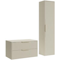 BADMÖBEL-SET Rimini 2 Teile Cashmere - 80 x 46 x 46 cm - Kaschmir, Holz (80/46/46cm) - Badplaats
