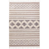TEPPICH Oyo Cream/Grau 160x230 cm - Creme, Textil (160/230cm) - benuta Pop