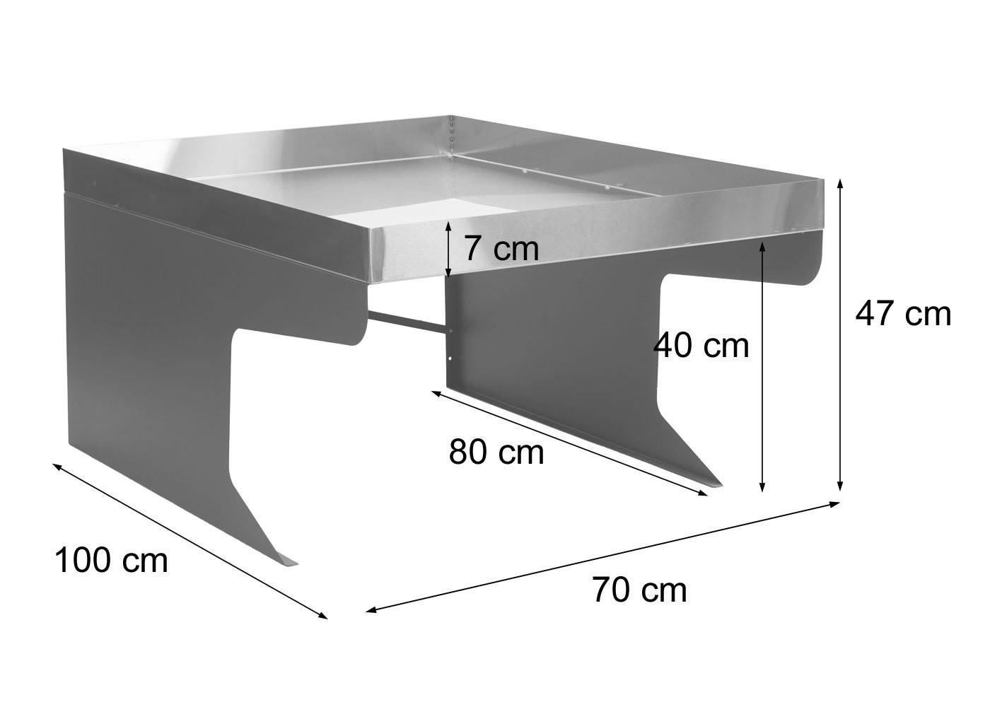 Thumbnail - MCW Xl-Mährobotergarage, Silber, Metall, 70x47x100 cm, Gartenzubehör, Gartenpflege, Gartenwerkzeuge