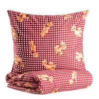 BETTWÄSCHE Nallar Mikrofaser 220/200 cm - Rot, Textil (220/200cm) - Homla