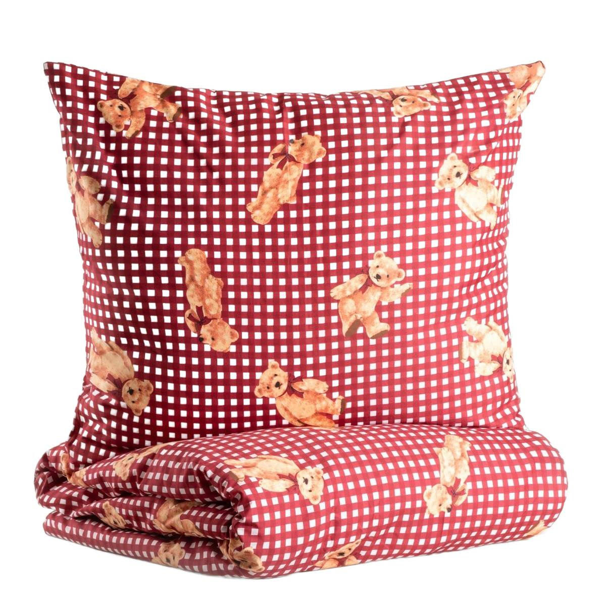 BETTWÄSCHE Nallar Mikrofaser 220/200 cm - Rot, Textil (220/200cm) - Homla