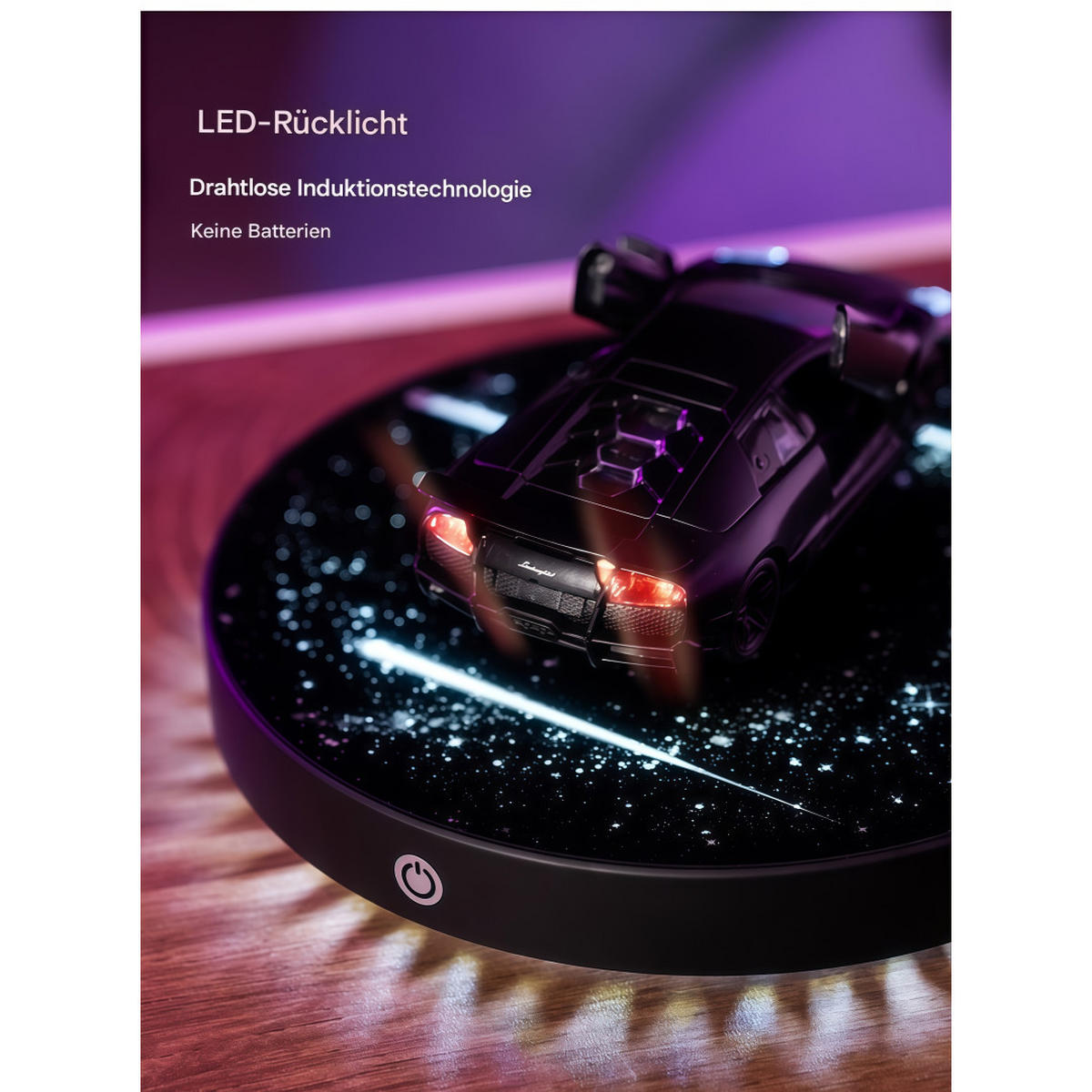 TISCHLEUCHTE Magnet Schwebend Auto Modell - Schwarz, Metall (17/17/3cm) - Weltevree