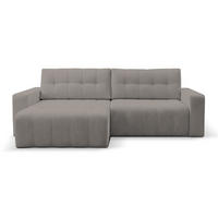 ECKSOFA Maillo Beige Cord - Beige/Schwarz, Kunststoff/Textil (245/143cm) - Selsey
