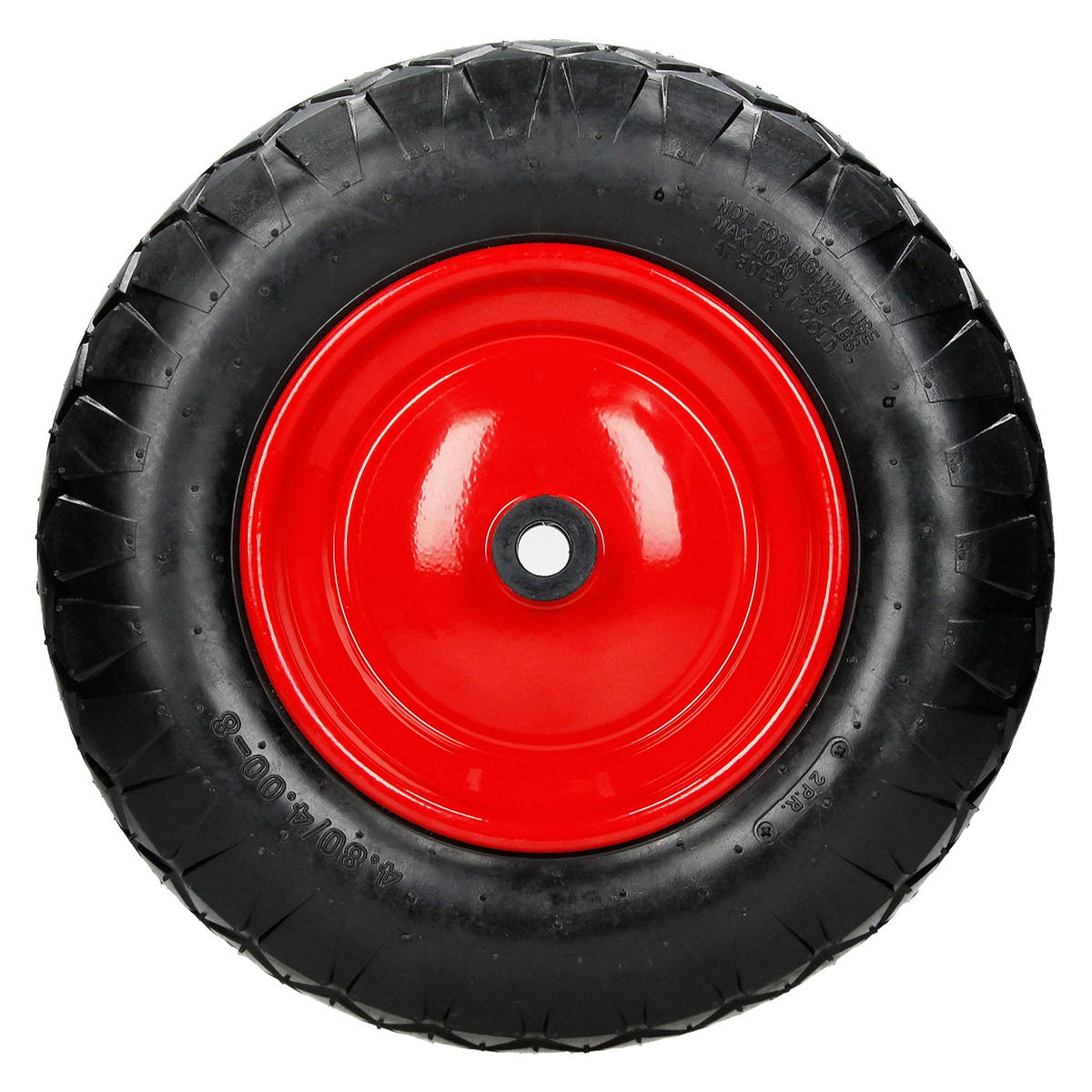 SCHUBKARRENRAD - Rot, Metall (39/39/9.5cm) - ECD-Germany