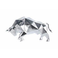 SKULPTUR Silber 51/26 cm - Silberfarben, Stein (2.4/26/23cm) - KUNSTLOFT