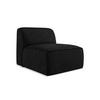 SOFAELEMENT Chenille Stoff Schwarz - Schwarz, Holzwerkstoff/Kunststoff (80/70/102cm) - Makamii