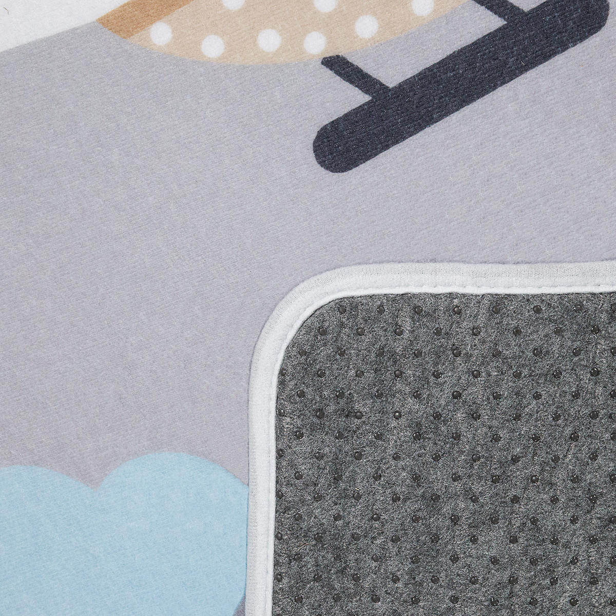 KINDERTEPPICH Waschbar, mit Straße-Motiv, Grau, 155 x 230 cm - Grau, Textil (155/230cm) - KADIMA DESIGN
