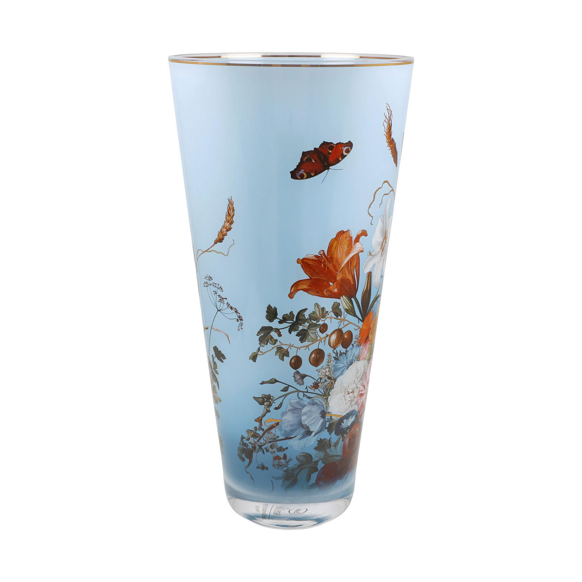 VASE De Heem - Sommerblumen, Glas, Bunt, 30 cm - Multicolor, Glas (30cm) - Goebel