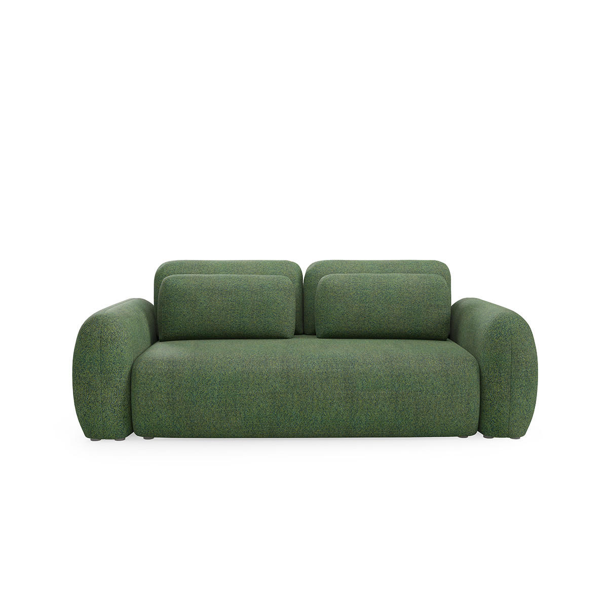 SOFA Carmela 3 Sitzplätze Grün - Grün, Holz (266/95/121cm) - Petits-meubles