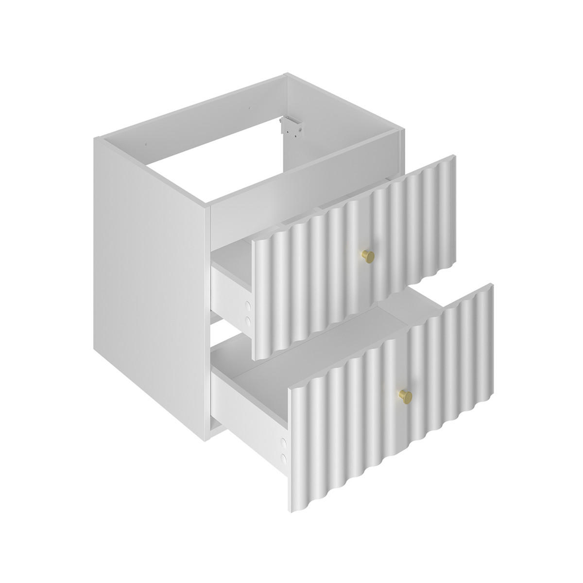 WASCHTISCHUNTERSCHRANK 80.6cm Izae Weiß - Weiß, Holzwerkstoff (80.6/52.2/46.5cm) - Petits-meubles