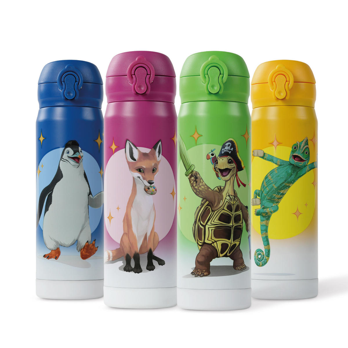 TRINKFLASCHE Kinder 380 ml - Gelb, Kunststoff (0.38L)