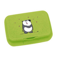 BROTDOSE Bambini Panda 13.5 x 19 x 6.6 cm - Grün, Kunststoff (19/6.6/13.5cm) - Leonardo Living