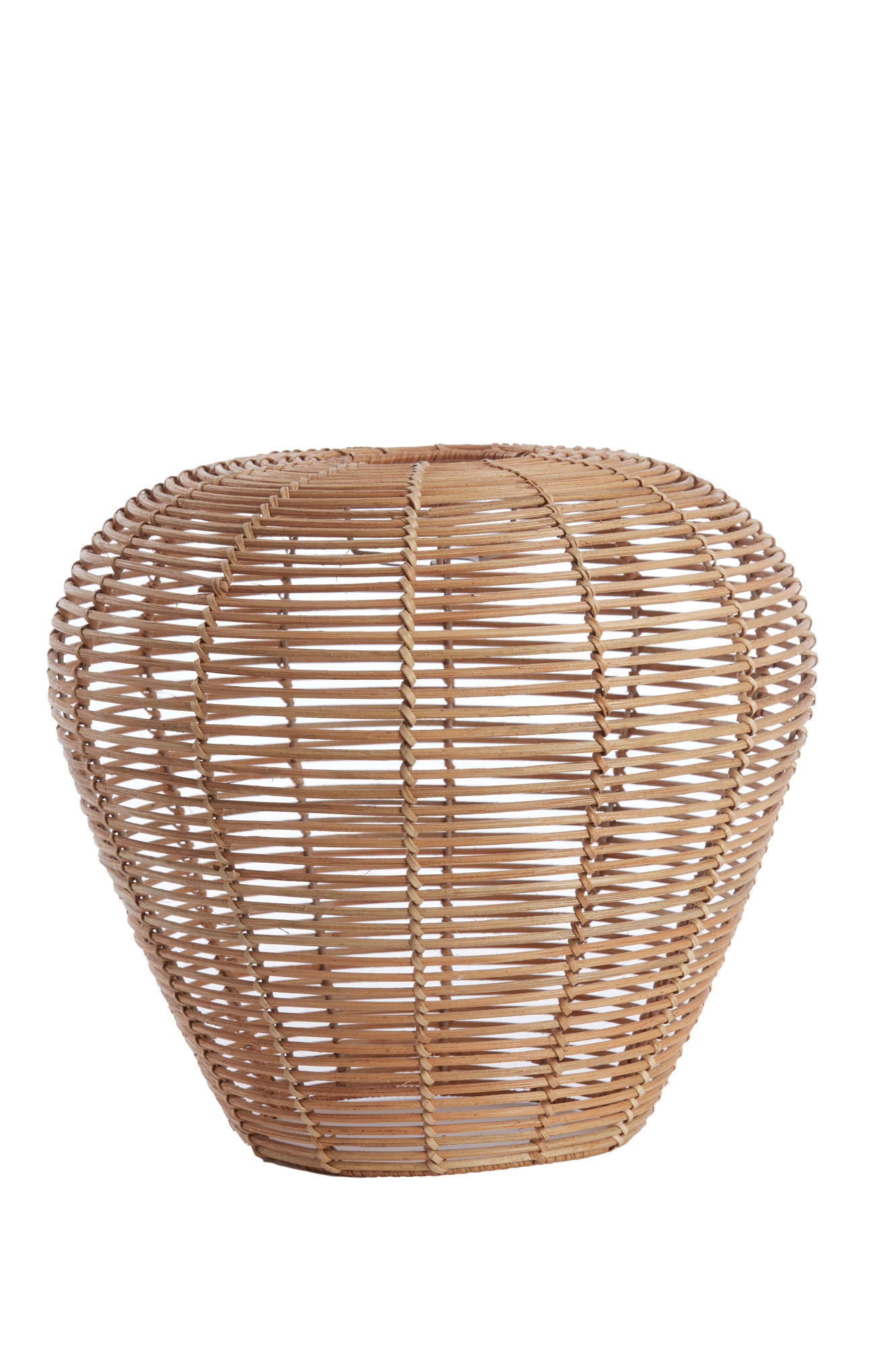 LAMPENSCHIRM Lettland Braun Ø38/35 cm - Braun, Holz (38/38/35cm) - Light & Living