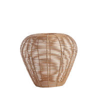 LAMPENSCHIRM Lettland Braun Ø38/35 cm - Braun, Holz (38/38/35cm) - Light & Living