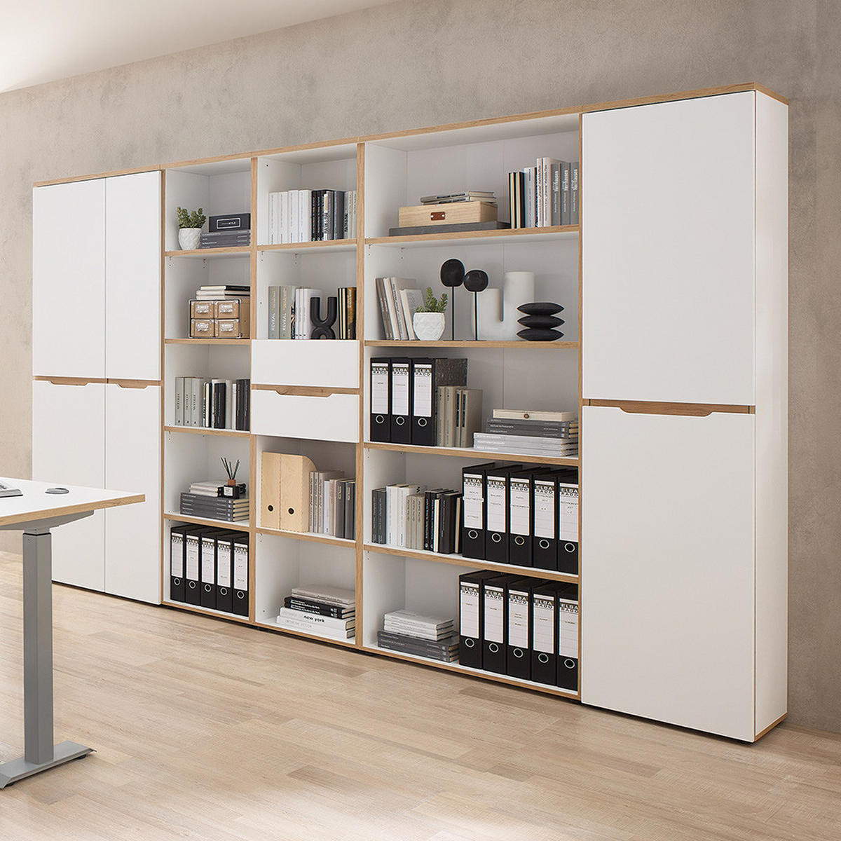 AKTENREGAL Manresa-36 - Weiß, Holzwerkstoff (45/197/38cm) - Lomado