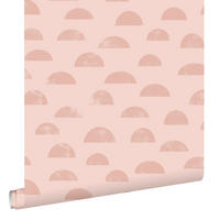 TAPETE grafisches Motiv 53 cm x 10.05 m - Pink, Papier (53/0.1cm) - ESTAhome