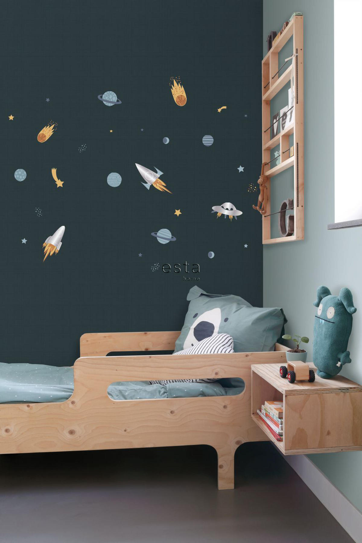 WANDTATTOO Weltraum 47.5 x 66 cm - Multicolor, Papier (47.5/66/66cm) - ESTAhome