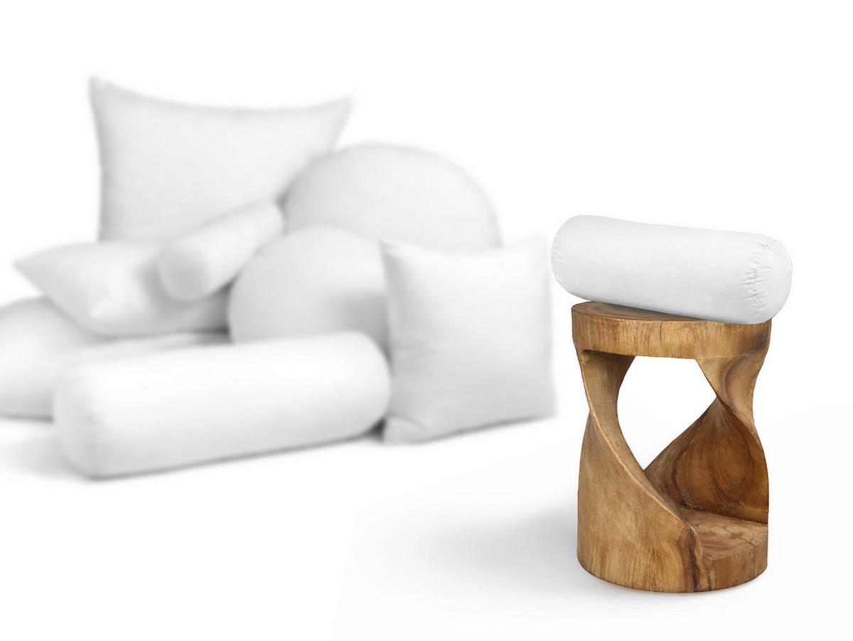 NACKENROLLE PublikFree Faserbällchen 15/40 cm - Weiß, Naturmaterialien/Kunststoff (15/40cm) - beties Heimtextil