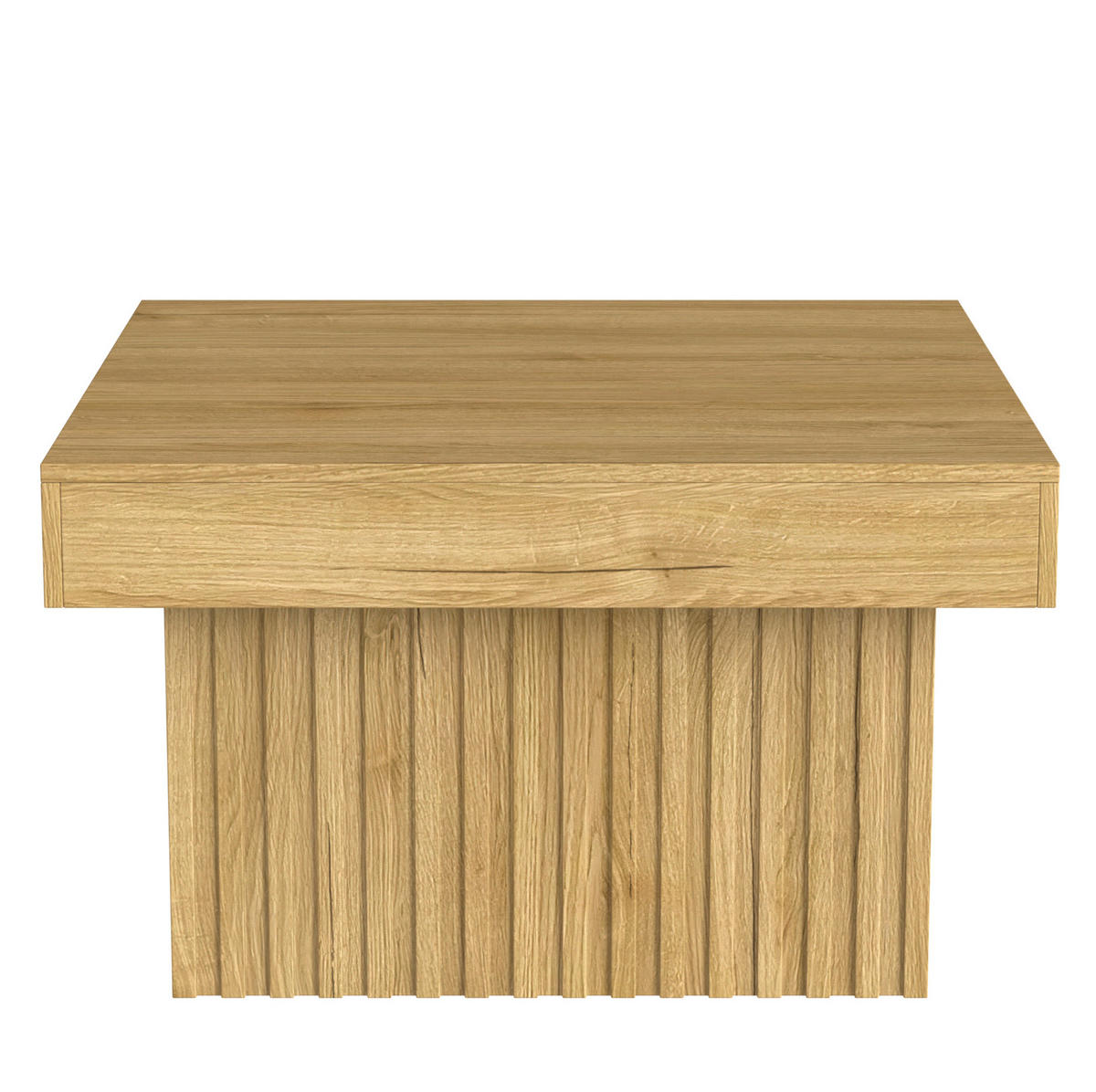 KONFERENČNÍ stolek 79/79/46 cm přírodní z MDF a dřevotřísky snadná údržba - přírodní, kompozitní dřevo (79/79/46cm) - OKWISH