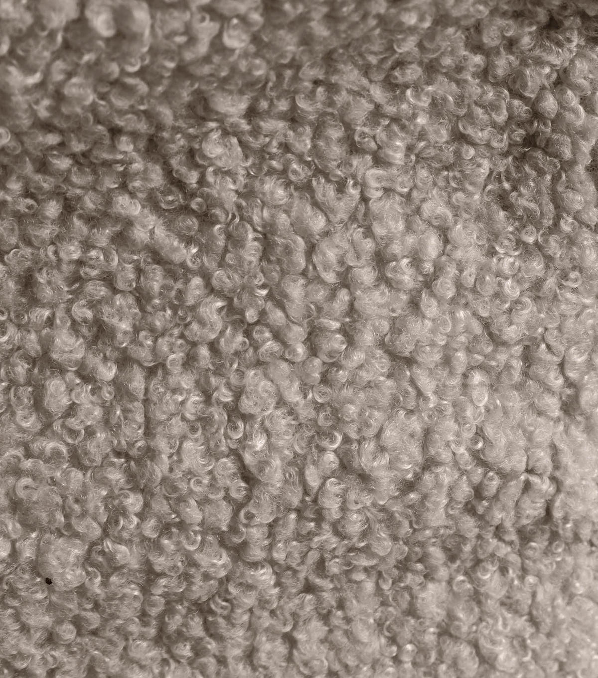 POUF Bouclé Block - Taupe, Textil (55/65/35cm) - Mokebo