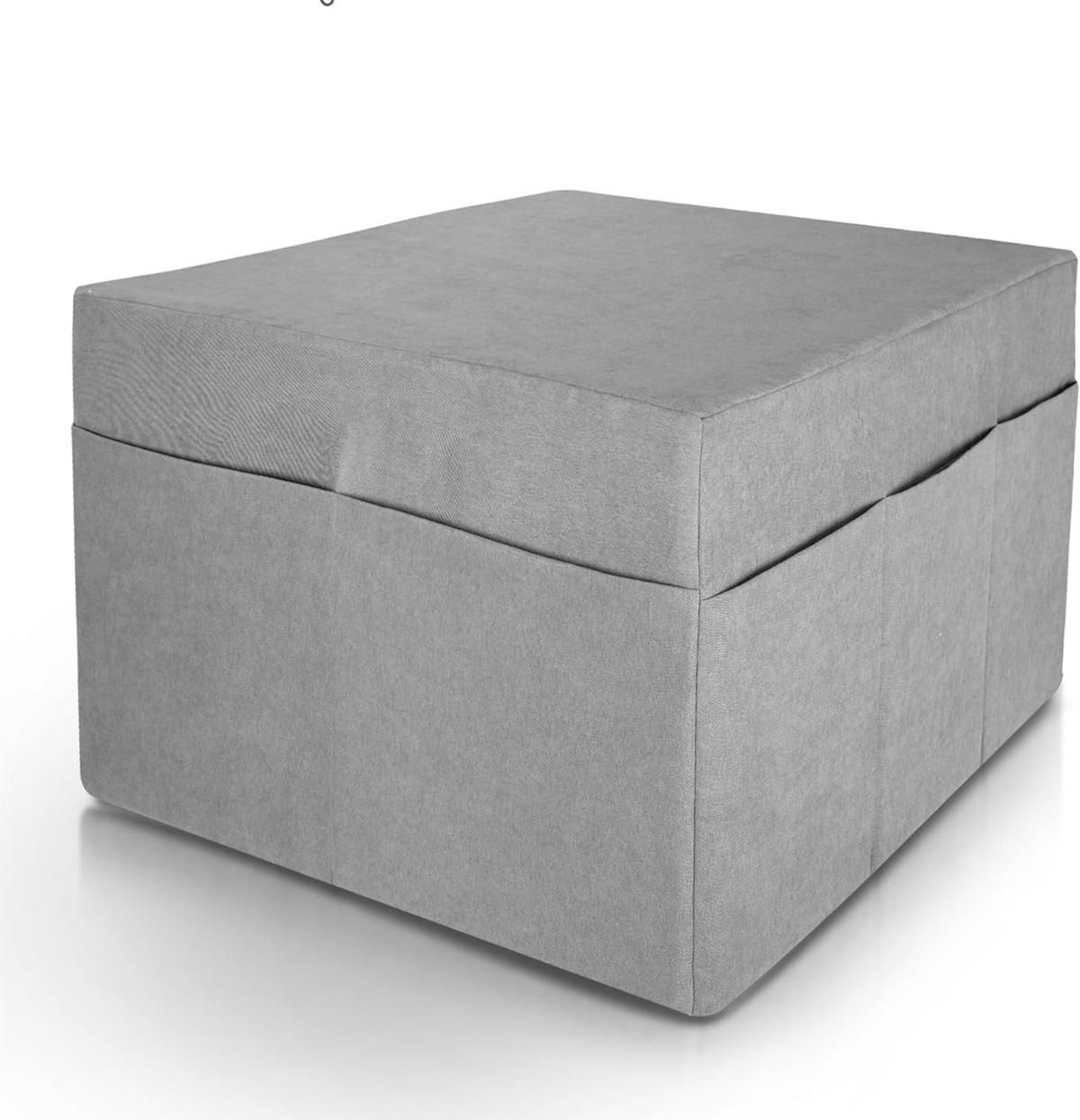 VISCO KLAPPMATRATZE VS95195x75x14cm mit Husse Grau (2tlg) - Grau, Textil - Beautissu 