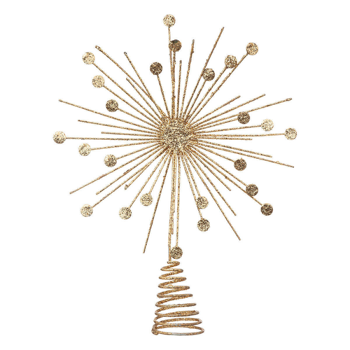 WEIHNACHTSBAUMSPITZE Goldener Stern 30 cm - Goldfarben, Metall (30cm) - Atmosphera Createur d´interieur