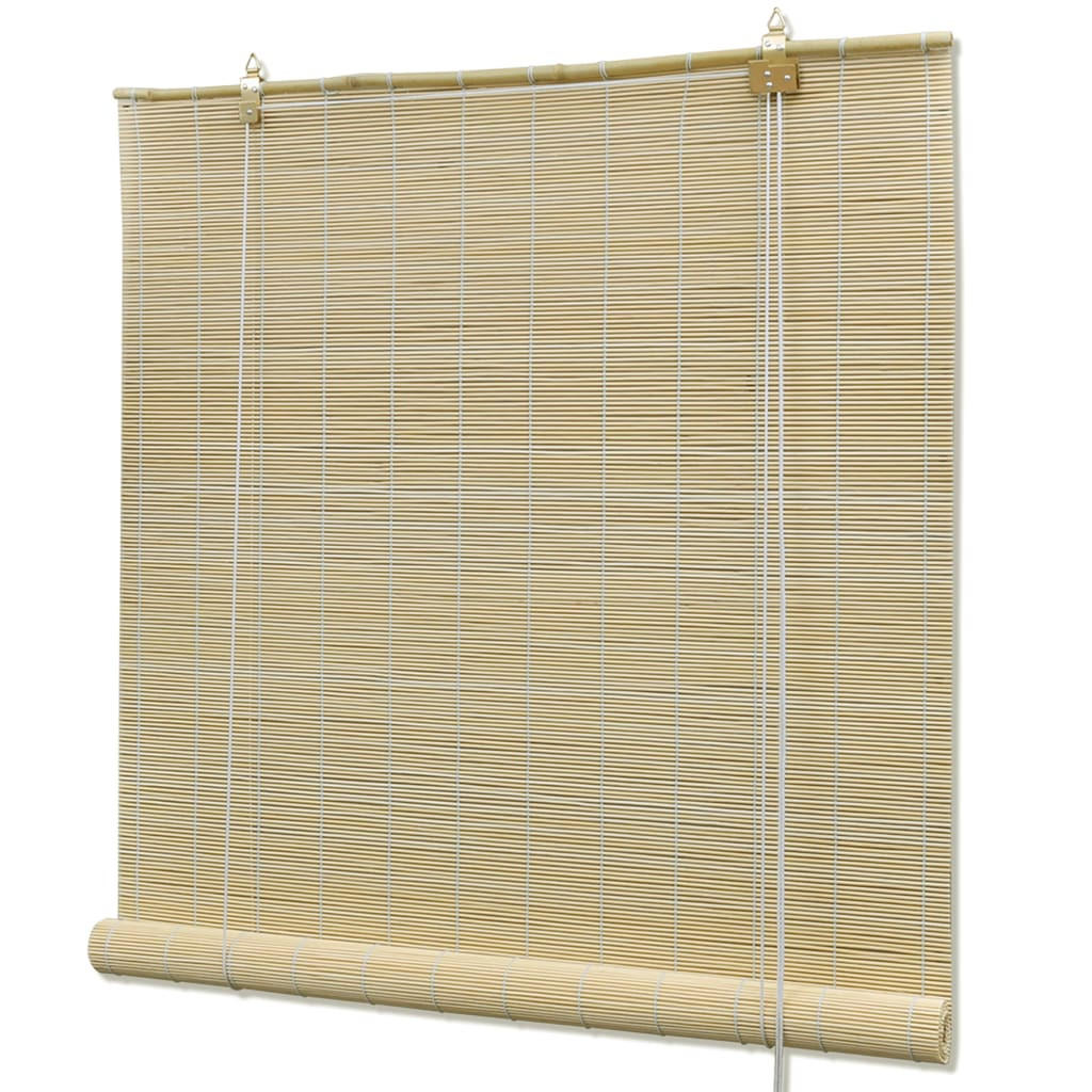 vidaXL Bambusrollo Natur 100x220 cm