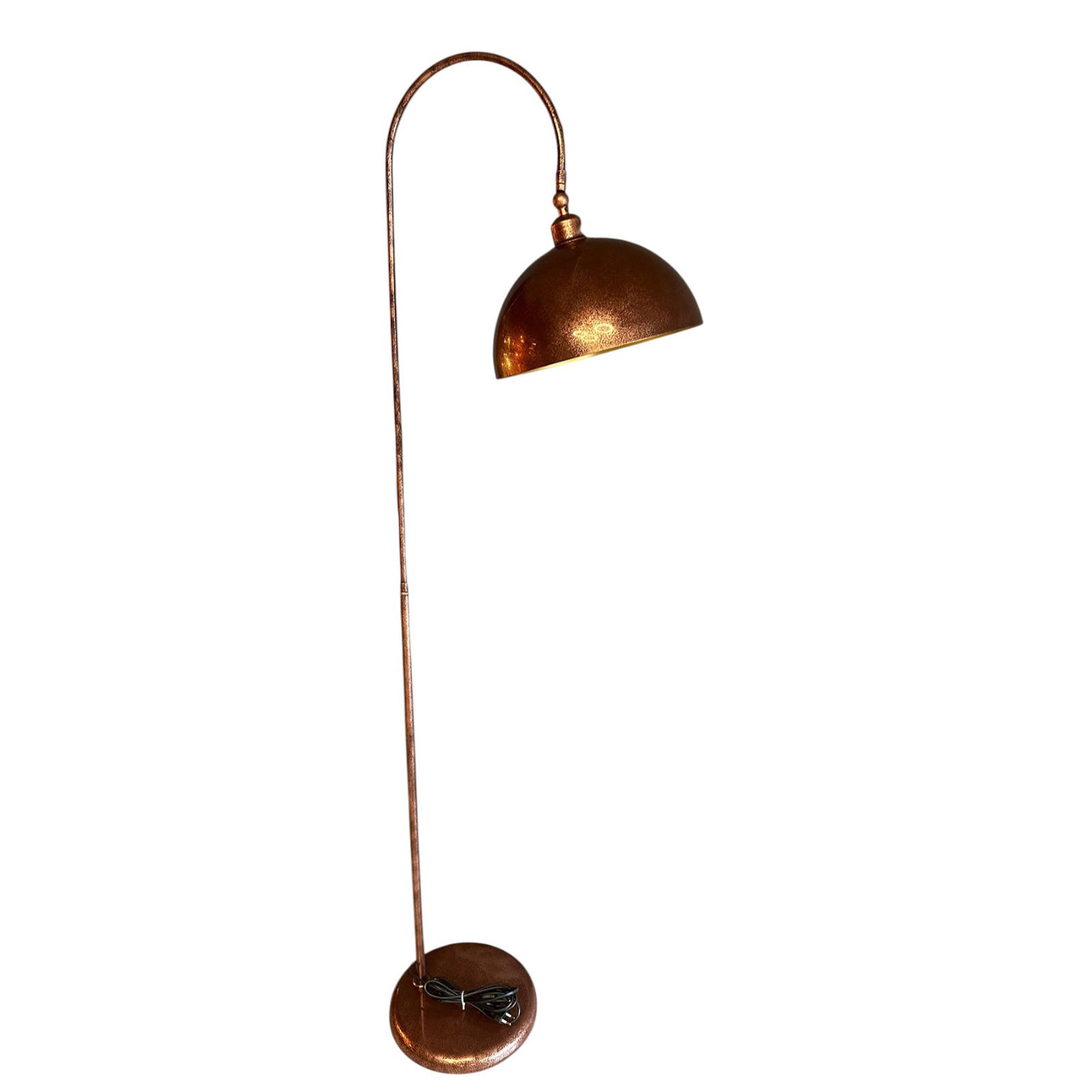 STEHLAMPE Gorkiede E27, verstellbarer Lampenschirm aus Metall - Kupferfarben, Metall (37/37/170cm) - Bamyum