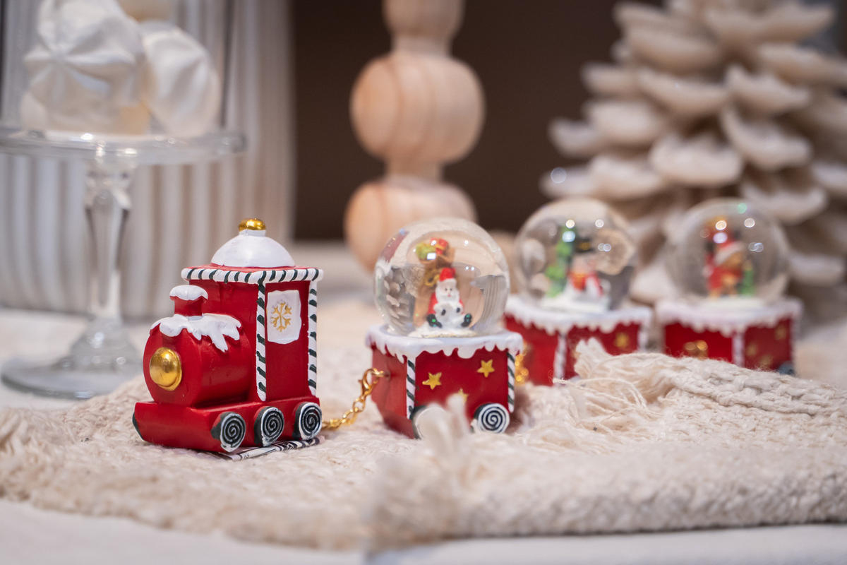 WEIHNACHTSBAHN Schneekugeln - Multicolor, Kunststoff (4/7.2/20cm) - Atmosphera Createur d´interieur