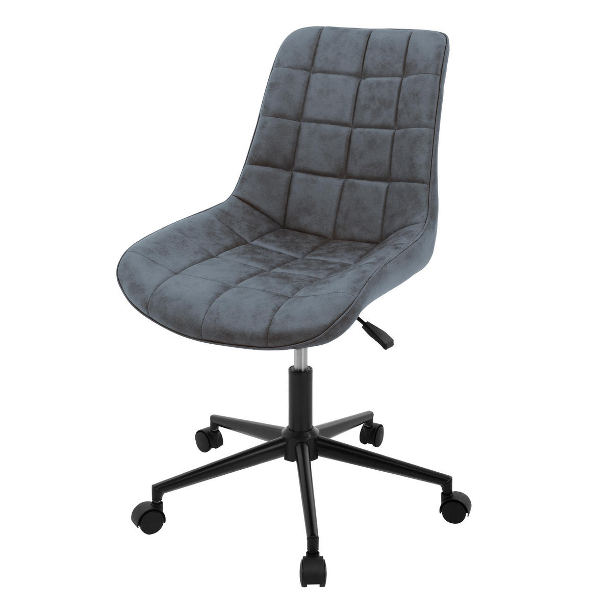 BÜROSTUHL Kunstleder anthrazit - Anthrazit, Metall (53/97/60cm) - ML-DESIGN