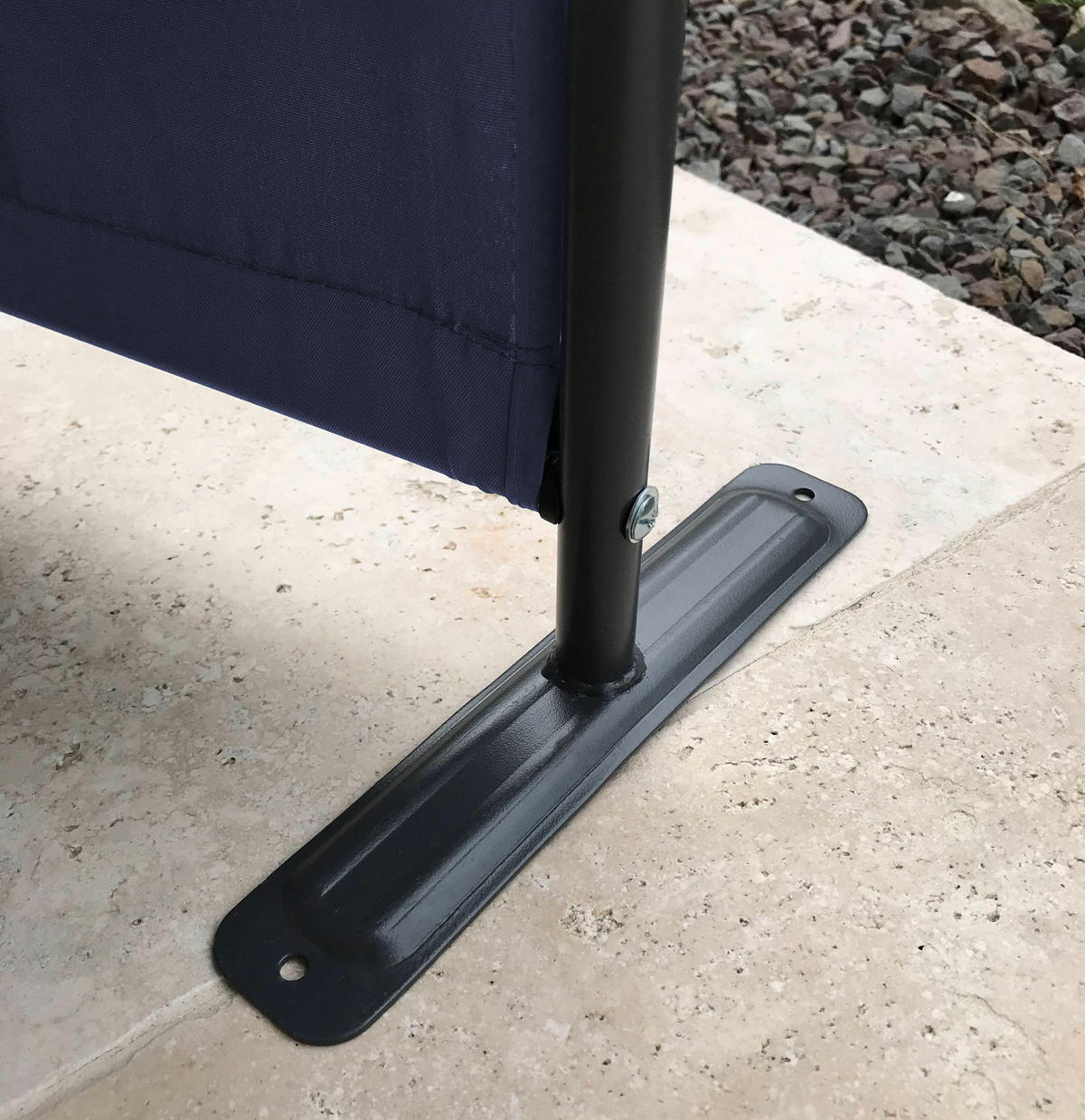 PARAVENT 4-tlg. 220x165 cm Blau - Blau, Metall (220/165cm) - QUICK STAR