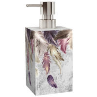 SEIFENSPENDER Federn - Lila, Kunststoff (7/15/7cm) - Sanilo