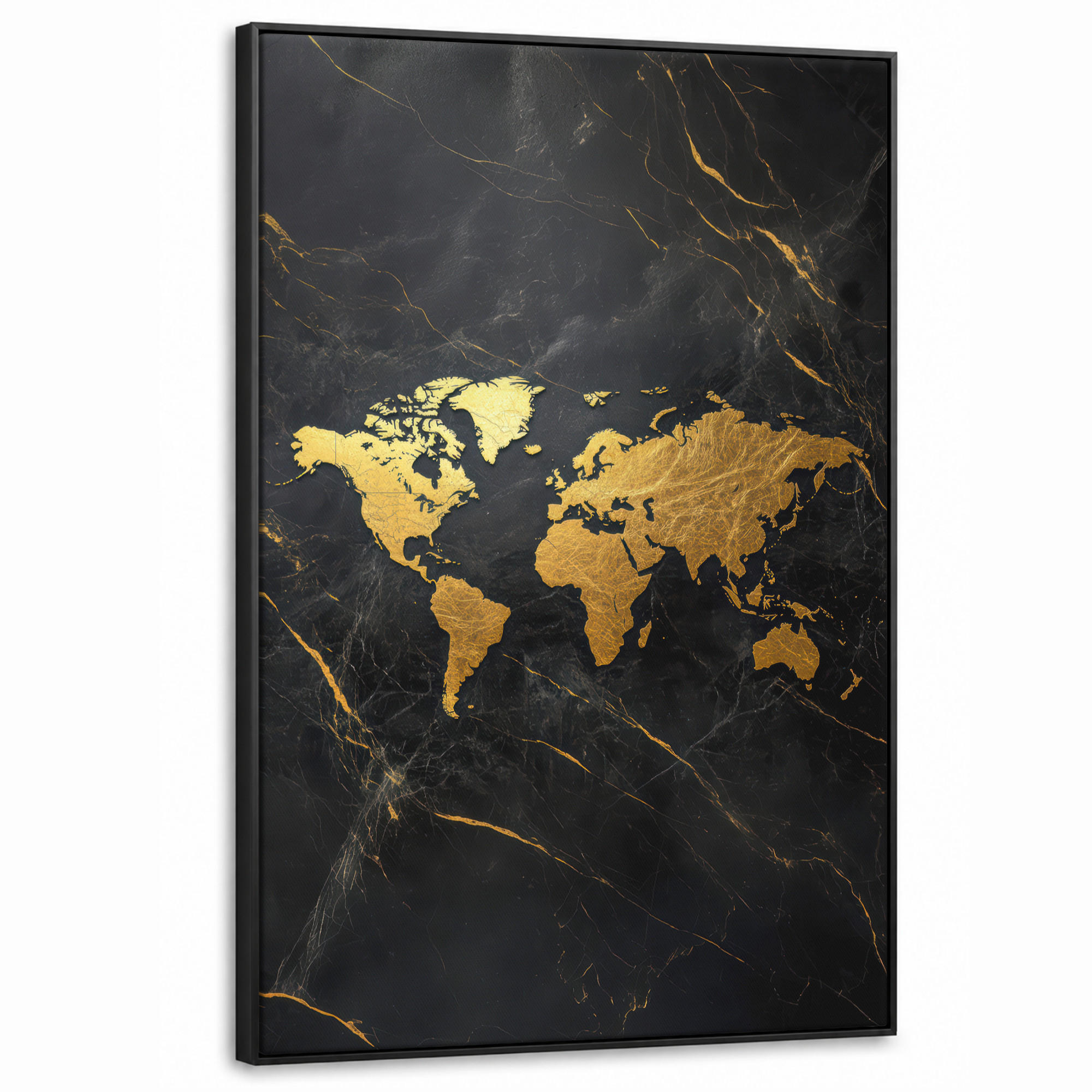 MuchoWow Leinwand Gold 90x140 cm