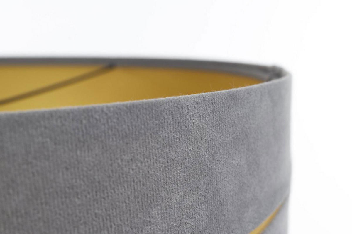 HÄNGELEUCHTE Grau 40/20 cm - Goldfarben/Grau, Kunststoff (40/0.4/20cm) - ONZENO