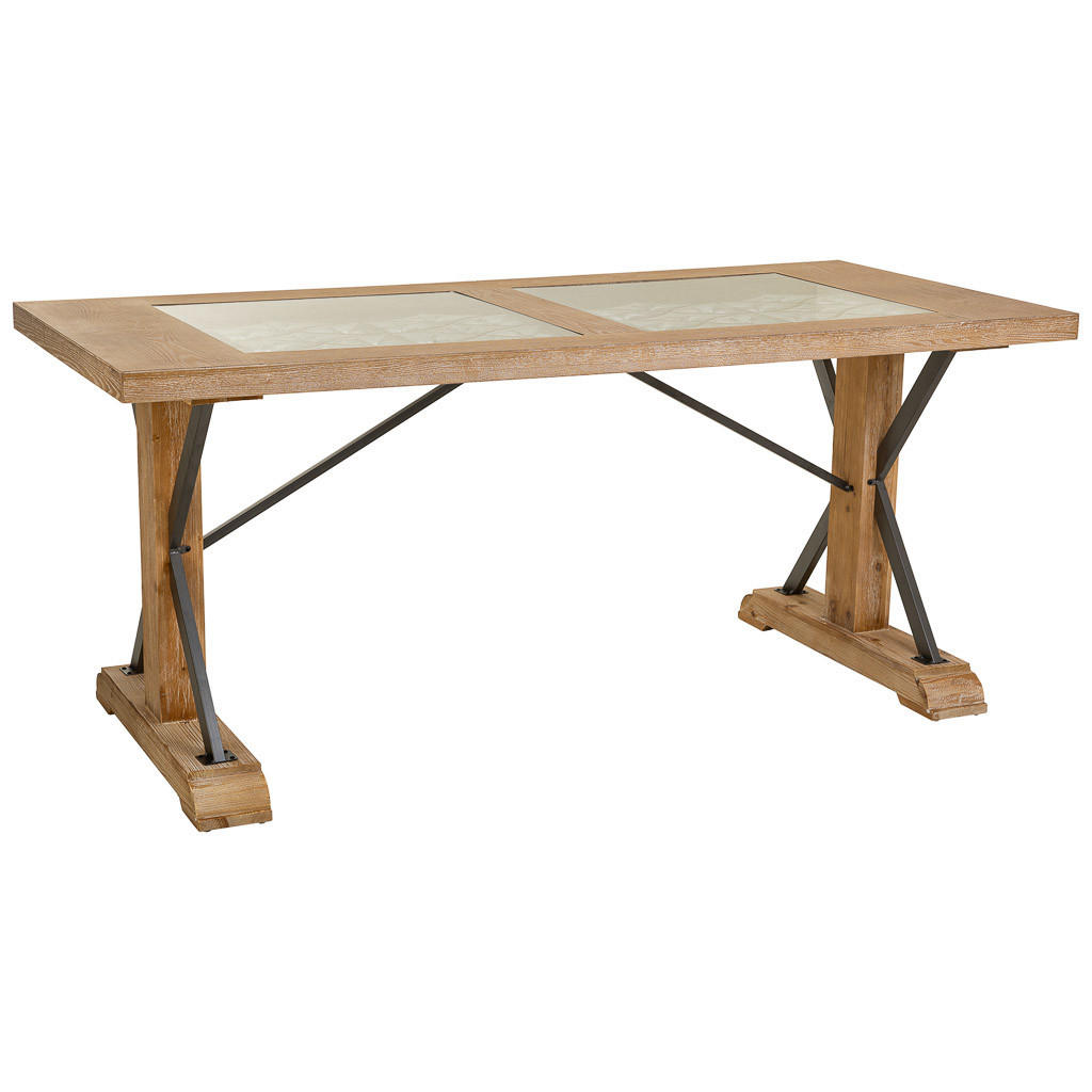 ESSTISCH aus Holz und Metall 180x85x78 cm - Braun, Holz (85/180/78cm) - Wanderlust