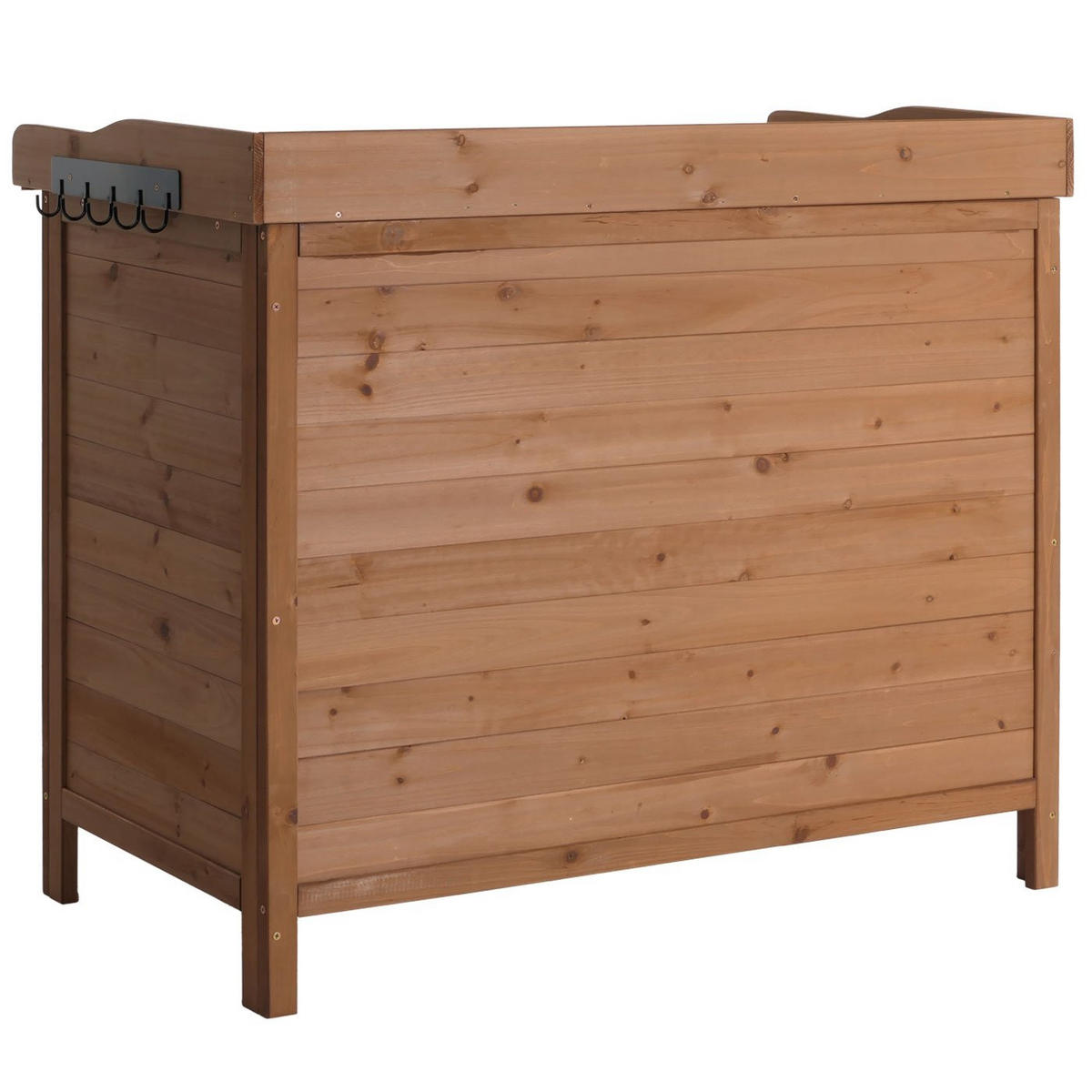 GARTENSCHRANK mit Arbeitsplatte 86x104x52cm Outdoor Tanne Holz Braun - Braun, Holz (104/86/52cm) - PROREGAL