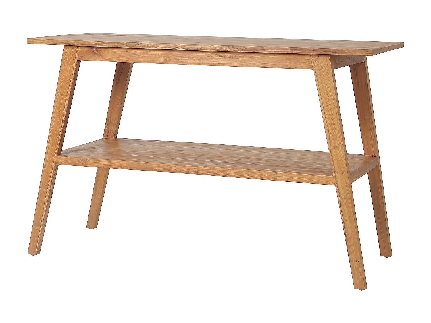 WASCHBECKENUNTERSCHRANK - Teakholz - 120 cm - BOBOTSARI - Naturfarben, Holz (120/76/55cm) - Vente-Unique