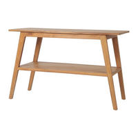 WASCHBECKENUNTERSCHRANK - Teakholz - 120 cm - BOBOTSARI - Naturfarben, Holz (120/76/55cm) - Vente-Unique