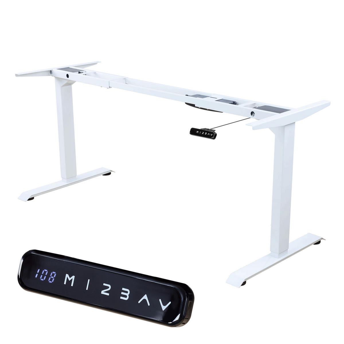 TISCHGESTELL HÖHENVERSTELLBAR LIFT S5 weiss - Weiß, Metall (68/180/118cm) - Albatros